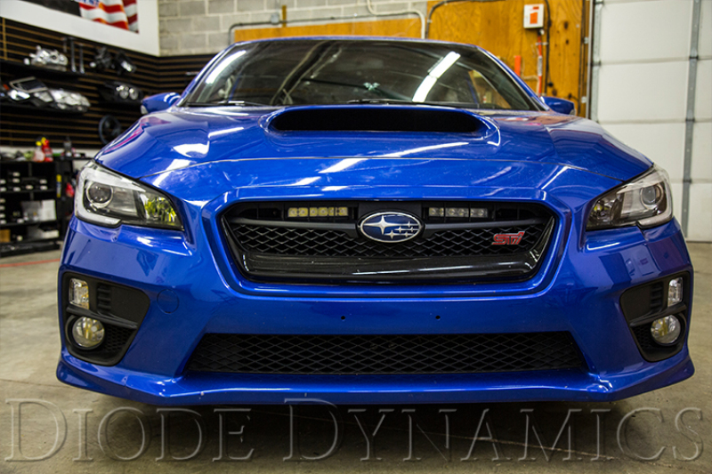 Subaru WRX LED Light Bars - Front - Diode Dynamics - SS6 Stage Series 6 Light Bars - Amber - `15-`17